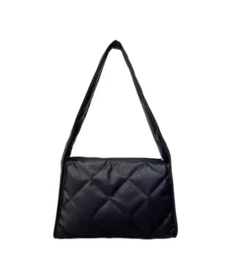 Quilted Shoulder Bag(Black)
