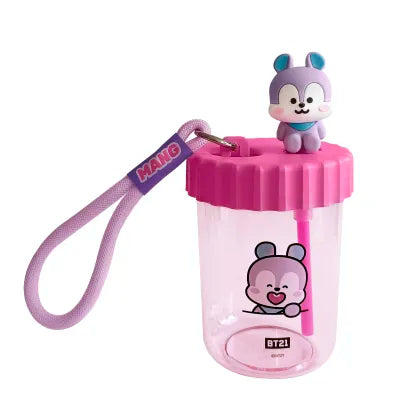 BT21 Collection Plastic Bottle with Decoration & Strap 520mL(MANG)