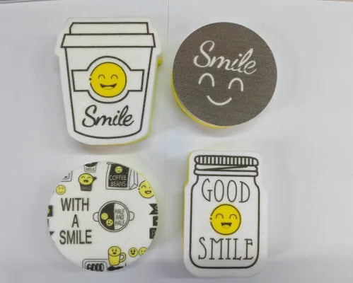 Smiley Face Series Cleaning Sponge